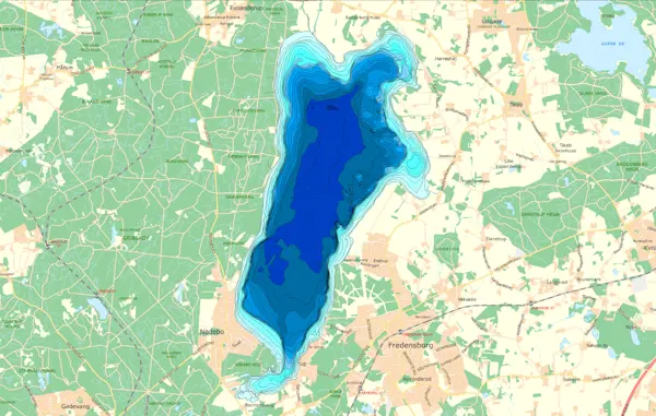 Saratoga Lake Fishing Map